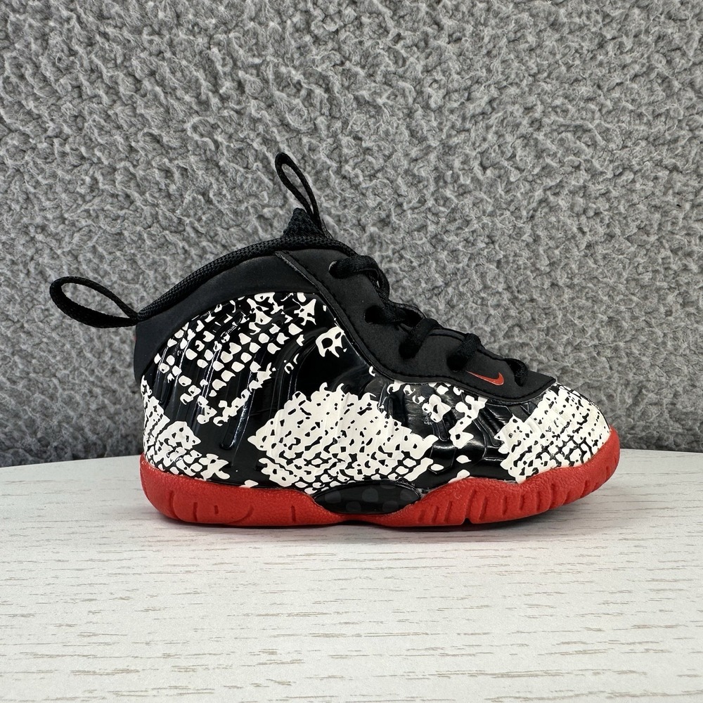 Nike Air Foamposite One (TD) "Albino Snakeskin" 723947-104 Toddler Size 5C